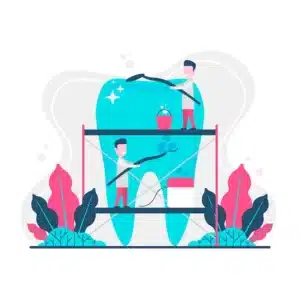 بیمار راضی با لبخندی زیبا پس از مشاهده نمونه‌کارها، آماده برای رزرو نوبت مشاوره رایگان با دکتر آریا رئوف.