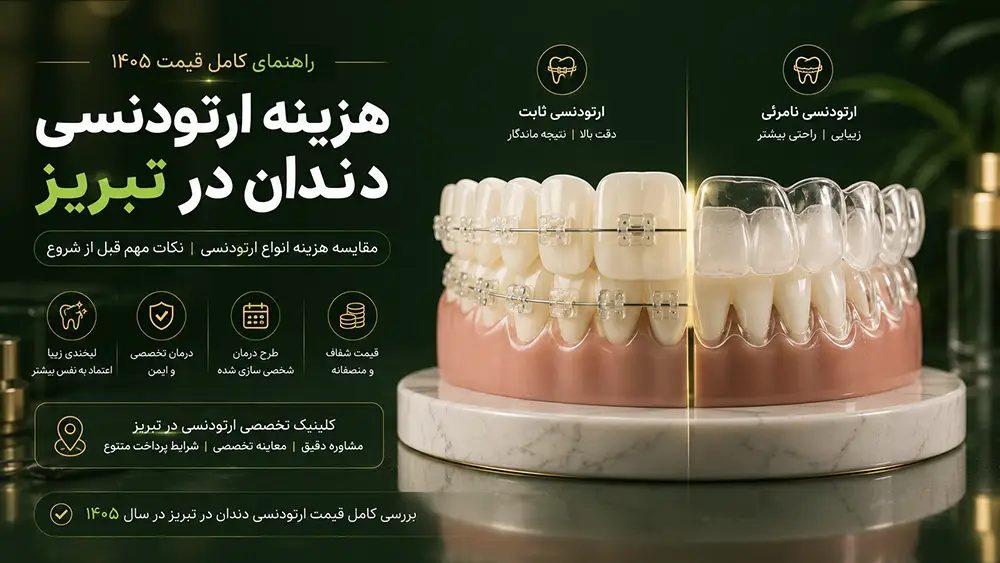 راهنمای کامل هزینه ارتودنسی دندان در تبریز و شرایط پرداخت اقساطی